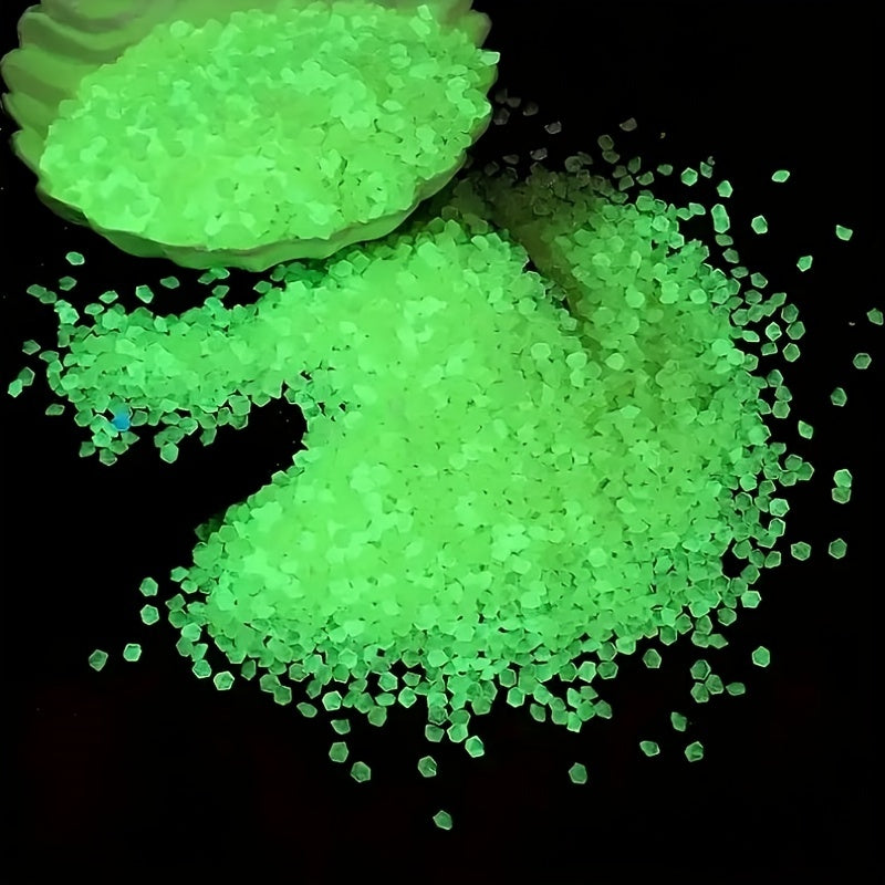 1000pcs Luminous Stones, Resin Glow In The Dark Rocks For Halloween Decor, Micro Landscape, Bonsai Decor, Pathway, Aquarium, Lawn, Yard, Fall Decor